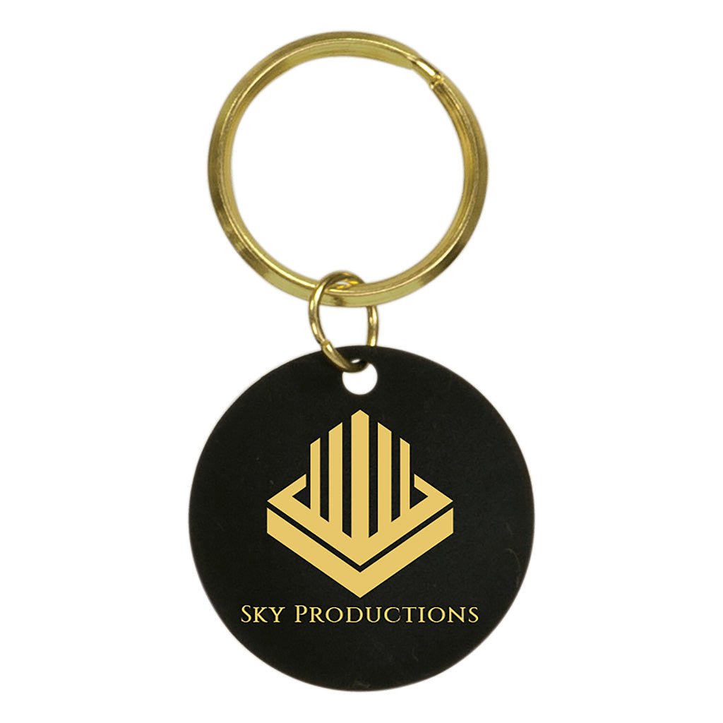 Black Brass Keychains - Laser Styles