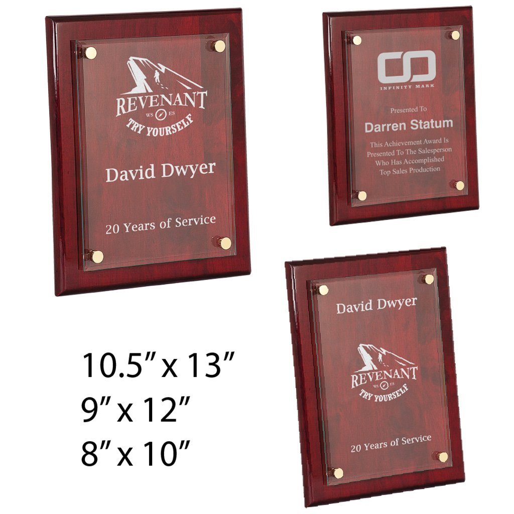Plaque Float Floating Premier Glass Plaque, 3/16