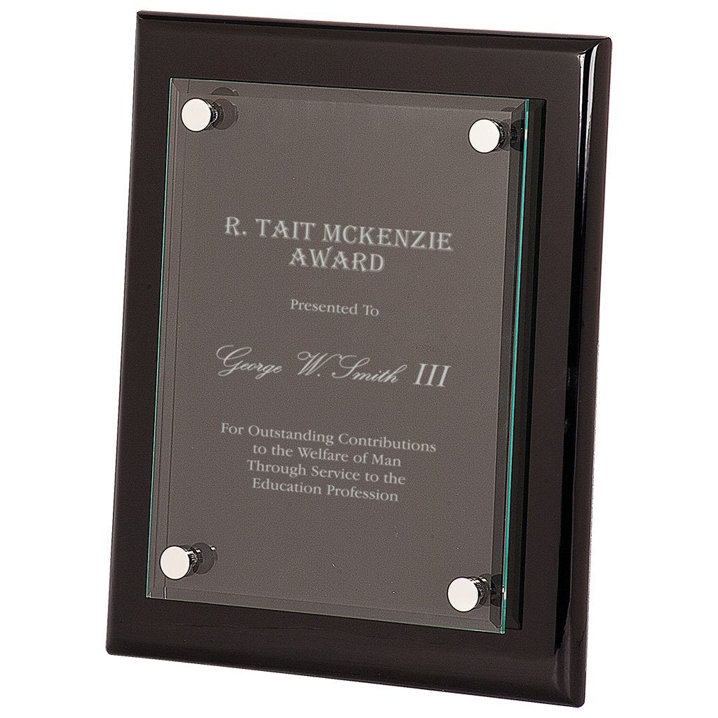 Floating Glass Plaque - Laser Styles