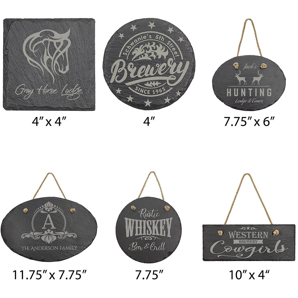 Slate Coasters & Signage - Laser Styles